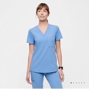 Figs Scrub Set Ceil Blue